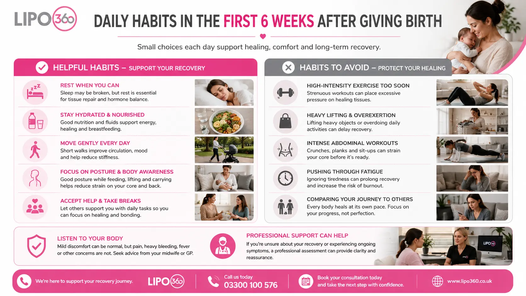 What to Do (and Avoid) in the First 6 Weeks After Giving Birth To Avoid Diastasis Recti 3 First 6 Weeks After Giving Birth To Avoid Diastasis Recti Harwich : Daily Habits in the First 6 Weeks After Giving Birth